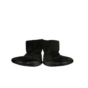 Skechers Shape Ups Bollard black suede boots winter snow women's size 8